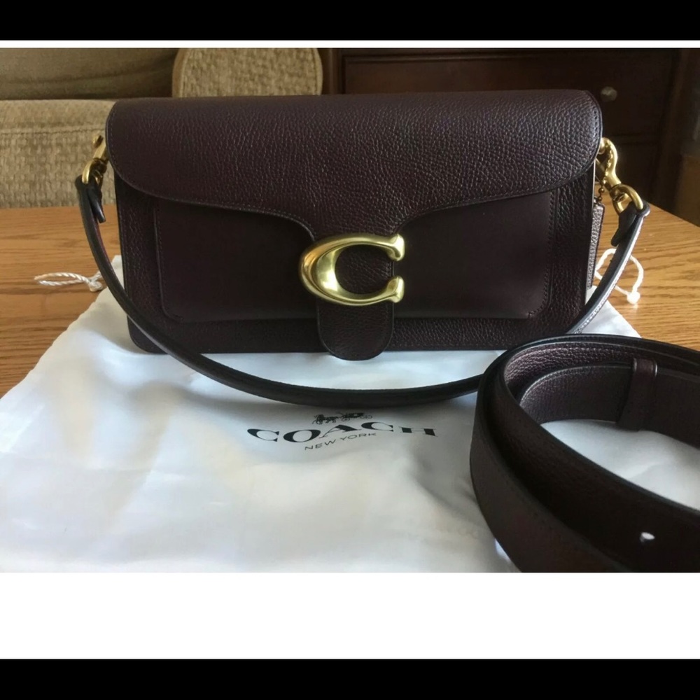 Coach tabby 26 shoulder bag oxblood/brass